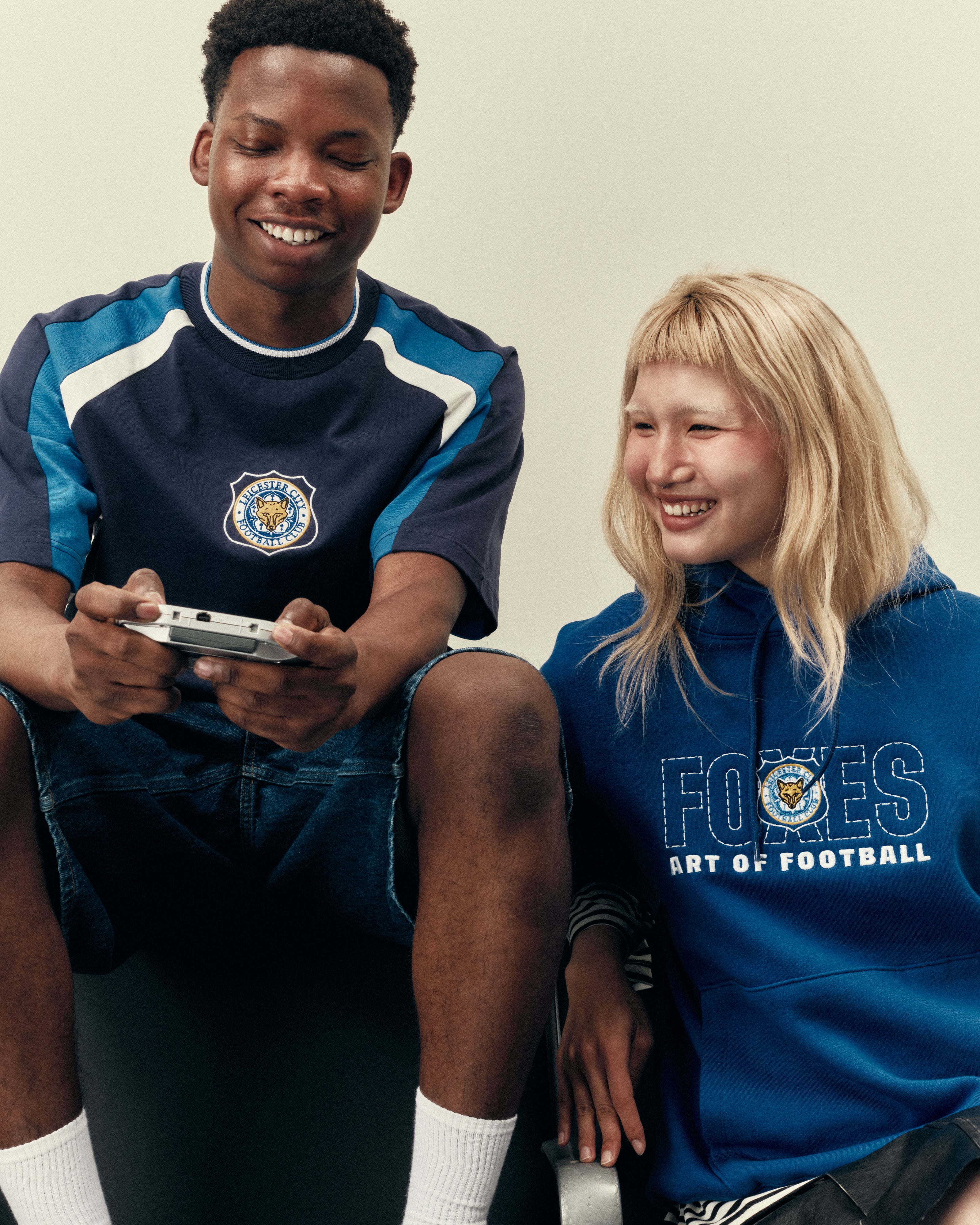 AOF x Leicester 90s Oversized Panelled T-shirt | Art of Football