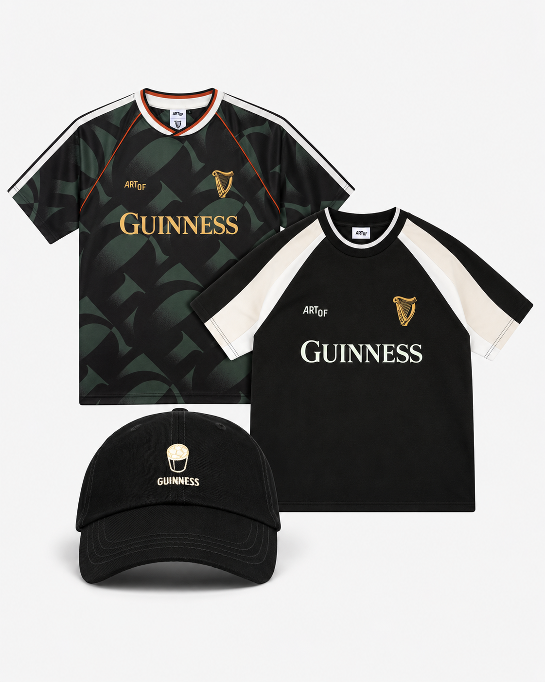 ART OF x Guinness Kit One Bundle Deal | Football Shirt, T-Shirt & Cap