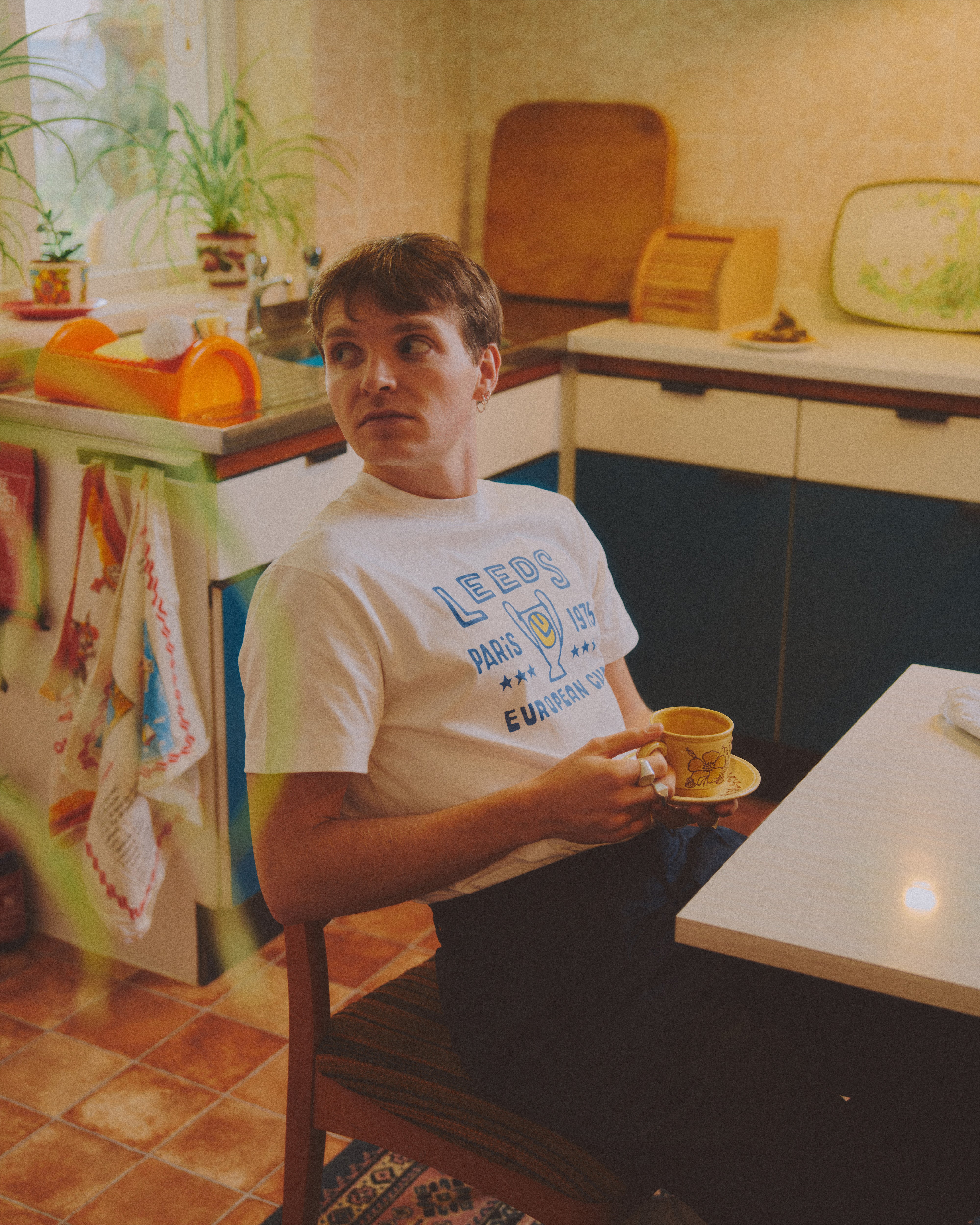 ART OF x Leeds Paris 1975 Tee | LUFC White Graphic Football T-shirt