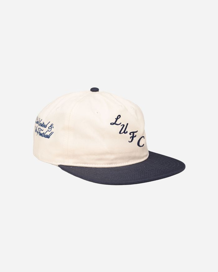 ART OF Football x Leeds Two Tone Cap | AOF x LUFC White & Navy Hat