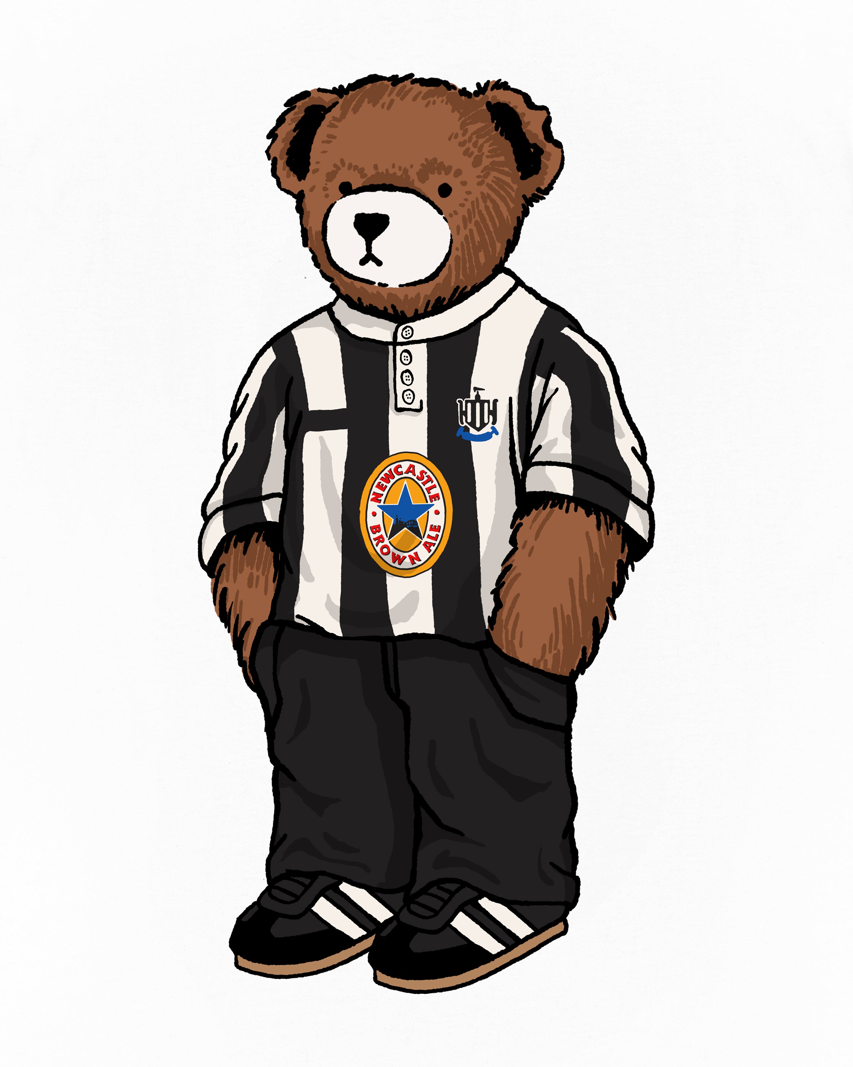 ART OF Toon Home Pickles Tee | NUFC White Graphic Football T-shirt