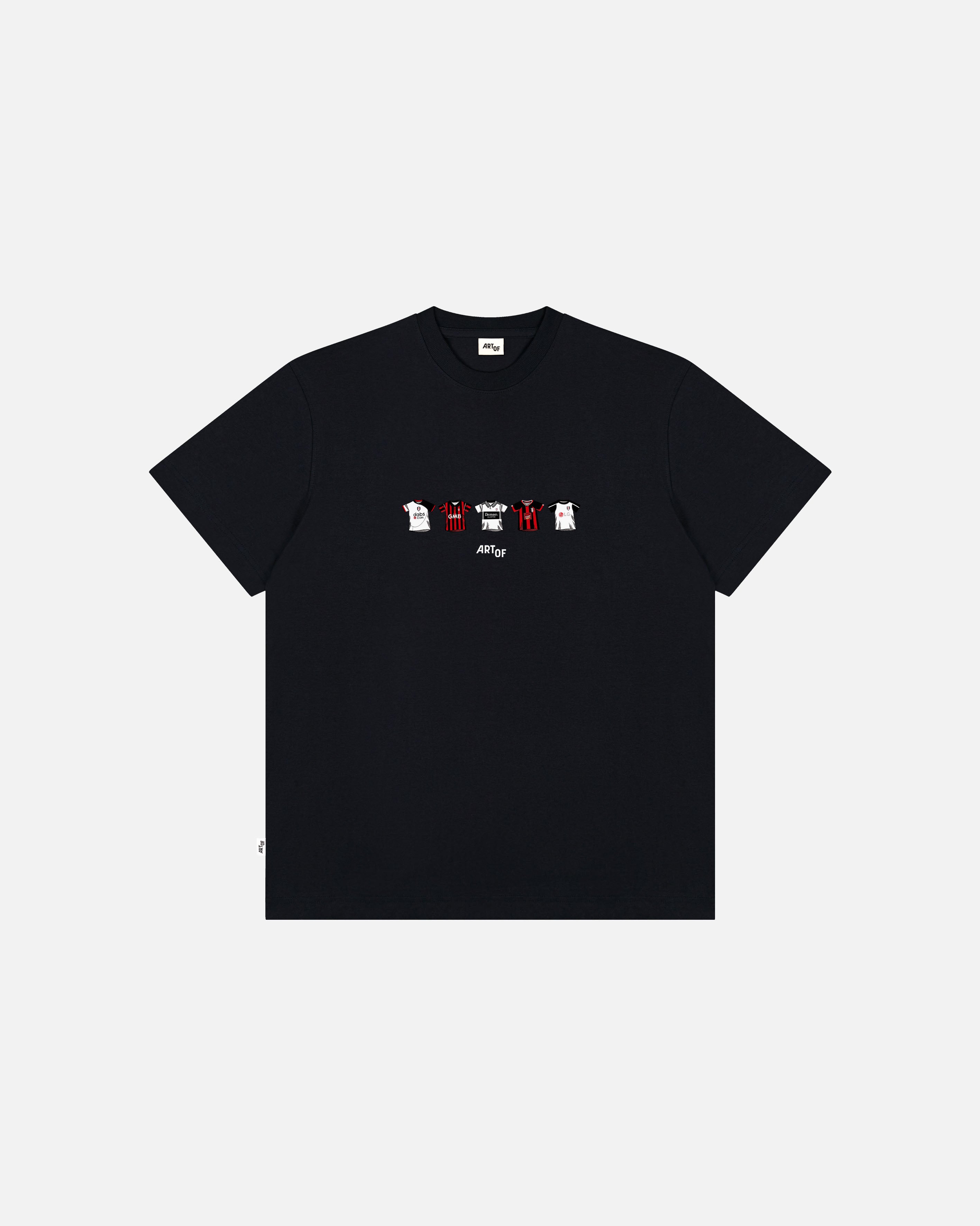 ART OF x Fulham Classics Tee | FFC Black Graphic Football T-shirt