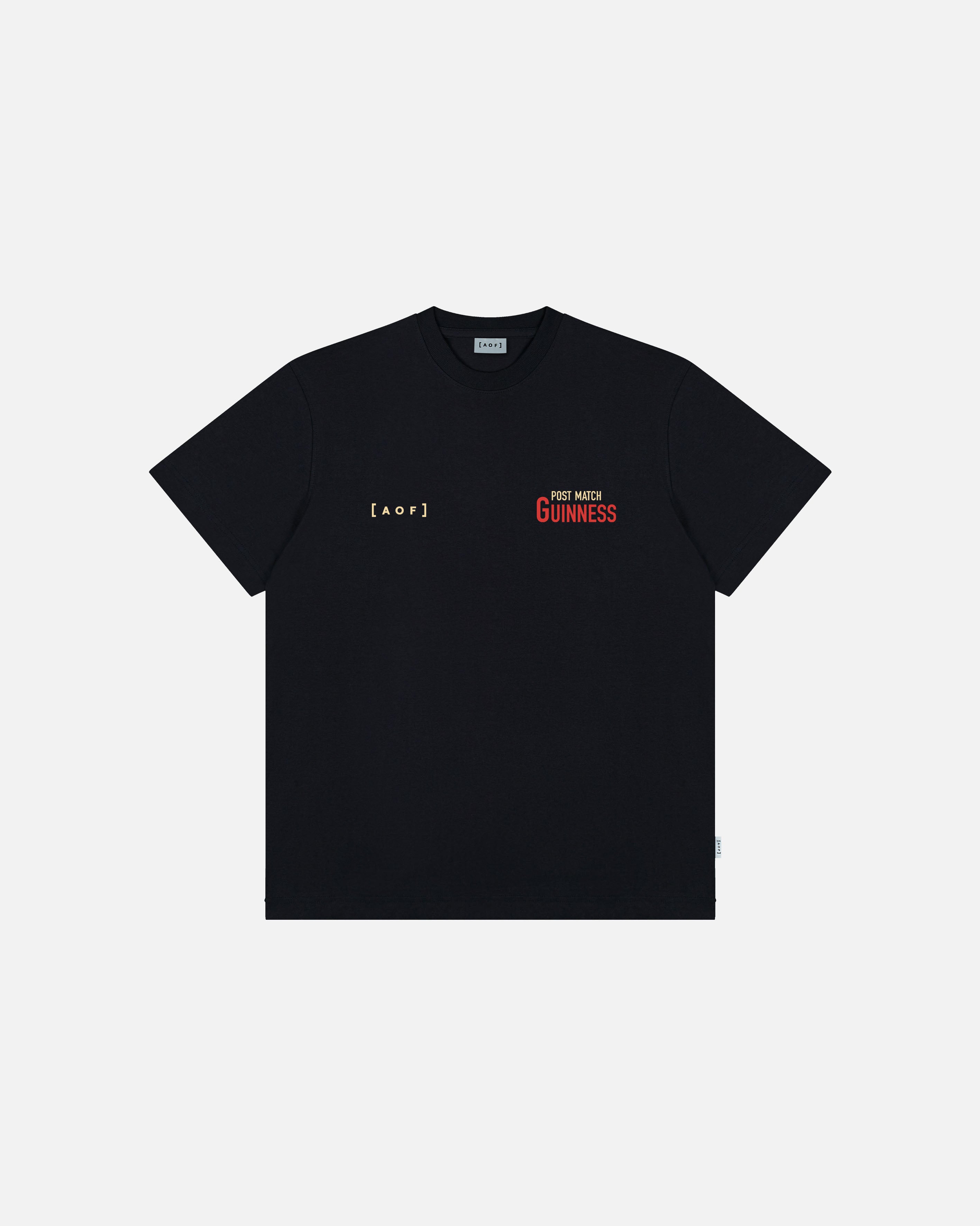 AOF X Guinness Post Match Guinness Tee | Black | Art Of Football