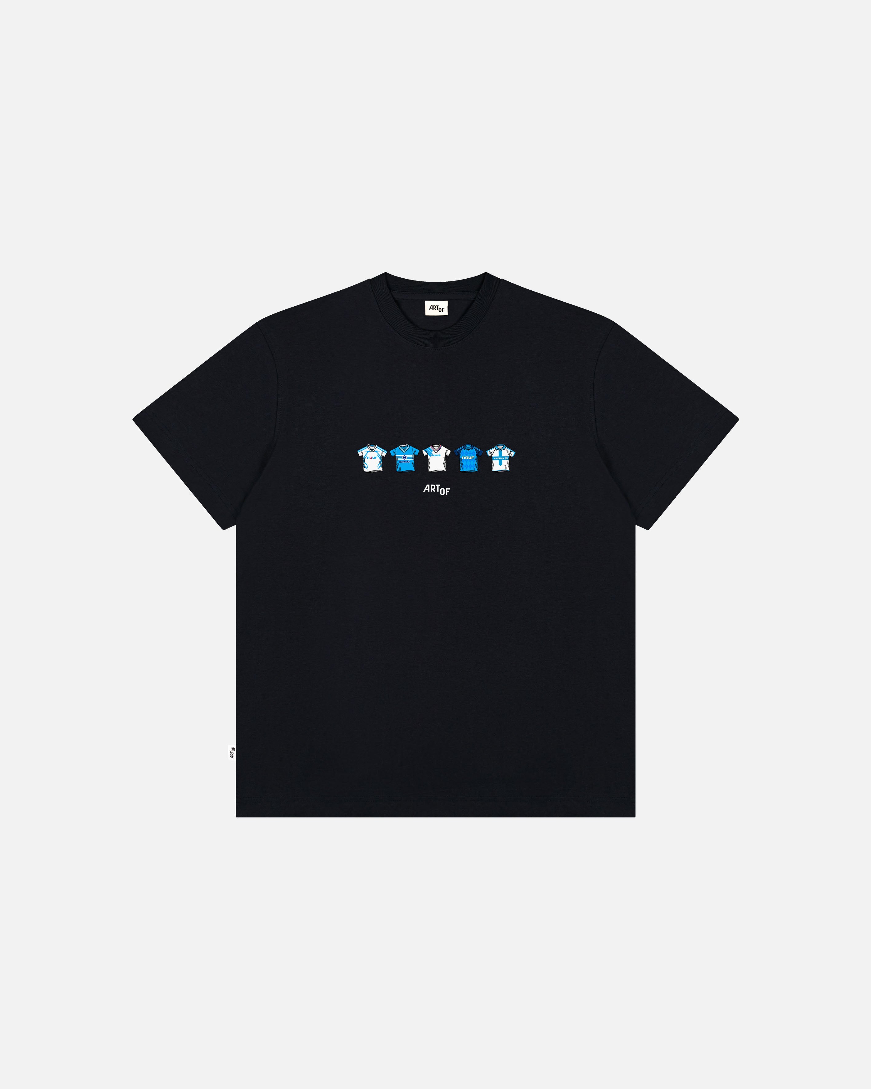ART OF Marseille Printed Classics Tee | Black Graphic Football T-shirt