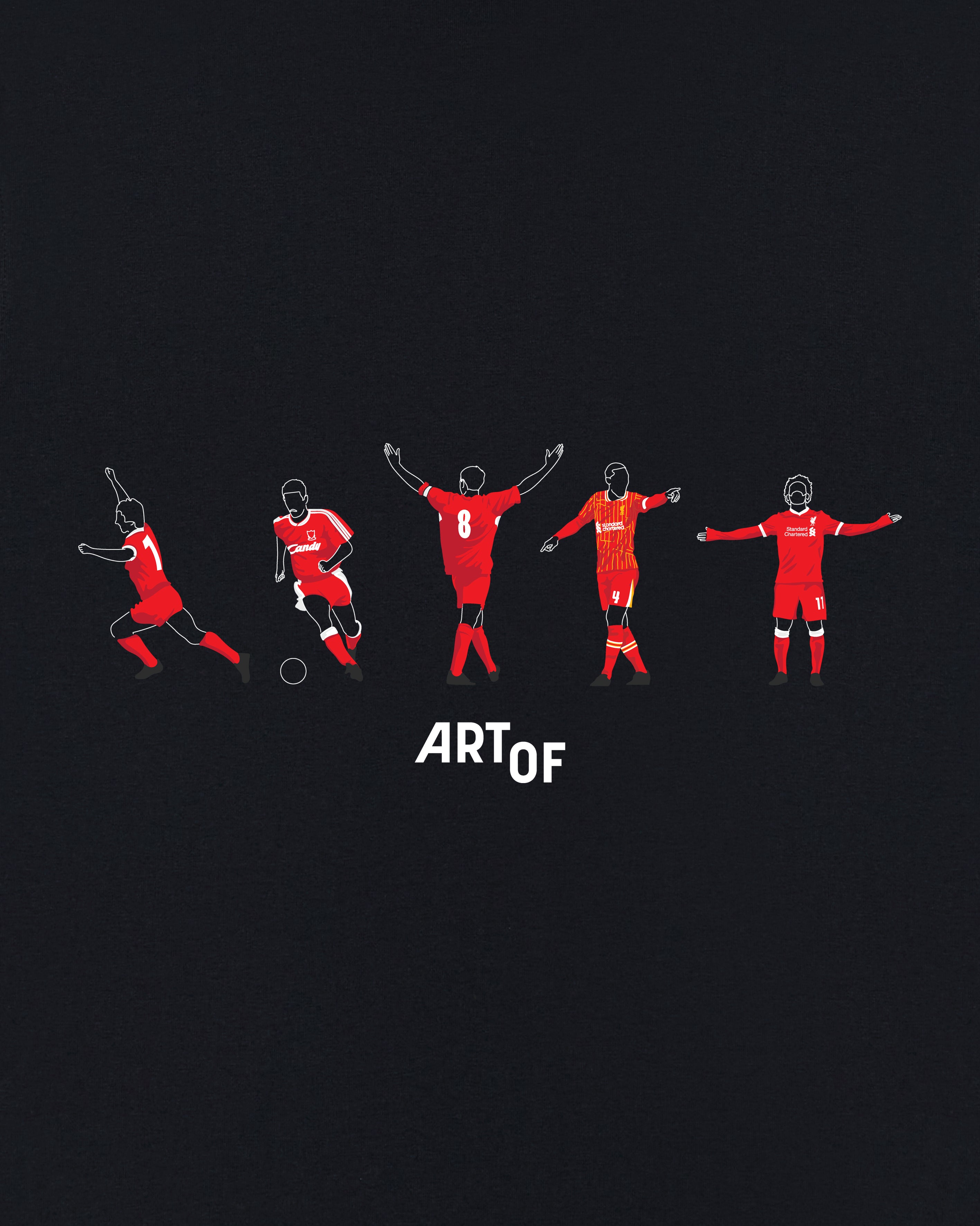 ART OF LFC Printed Icons Tee | Black Graphic Football T-shirt