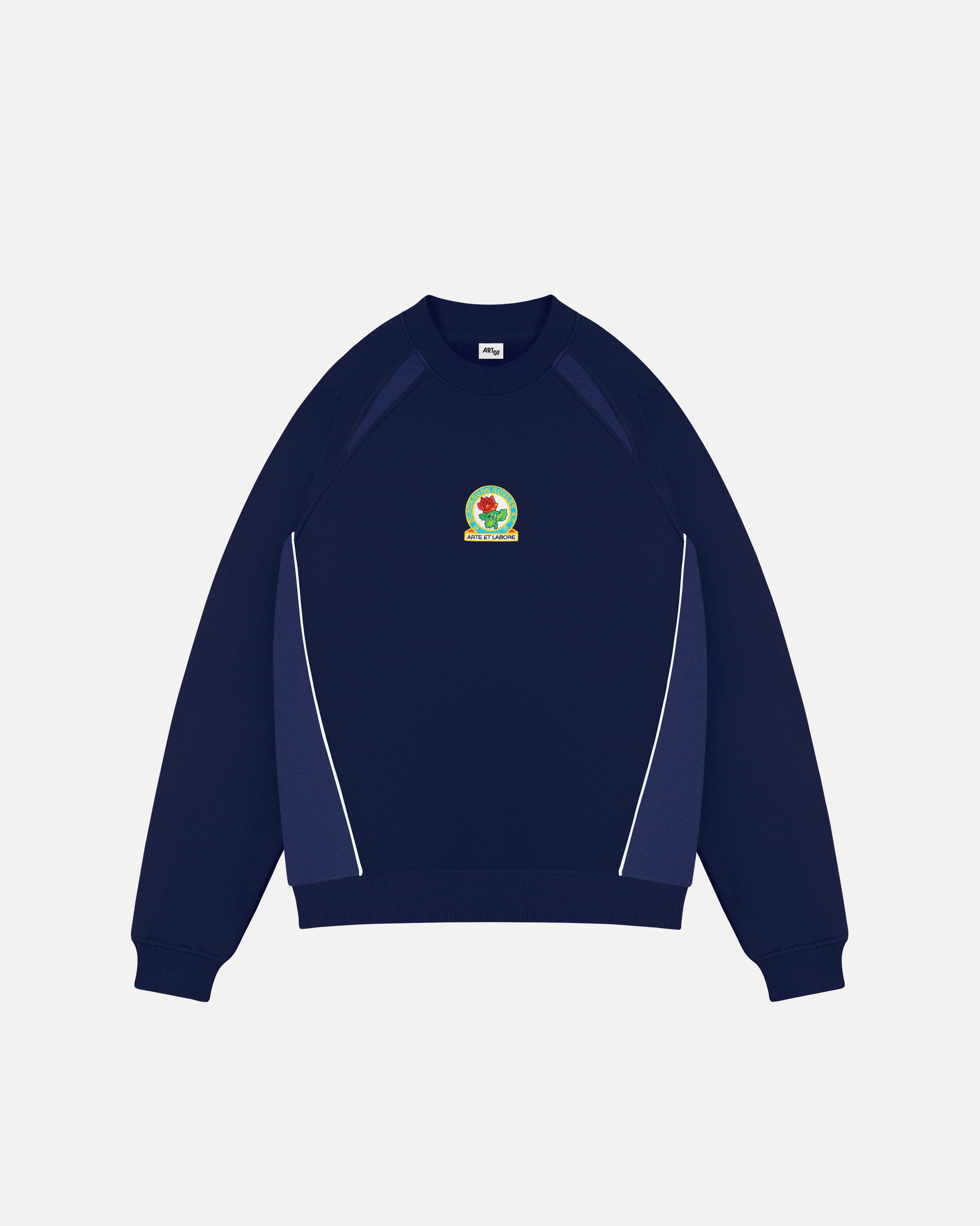 ART OF Football x Blackburn Rovers Navy & Blue Panelled Sweat | AOF