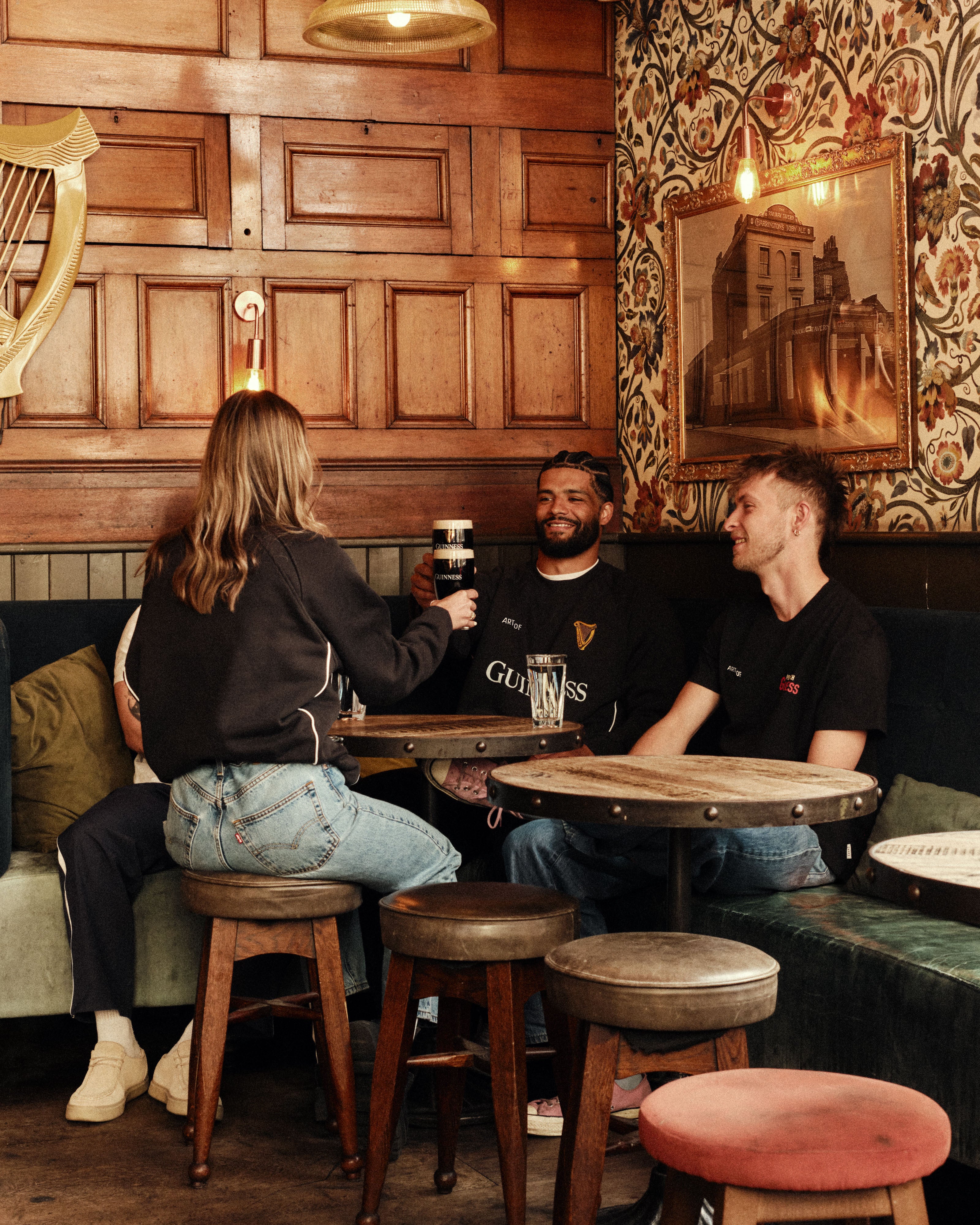 ART OF Football x Guinness Black Panelled Sweater | AOF