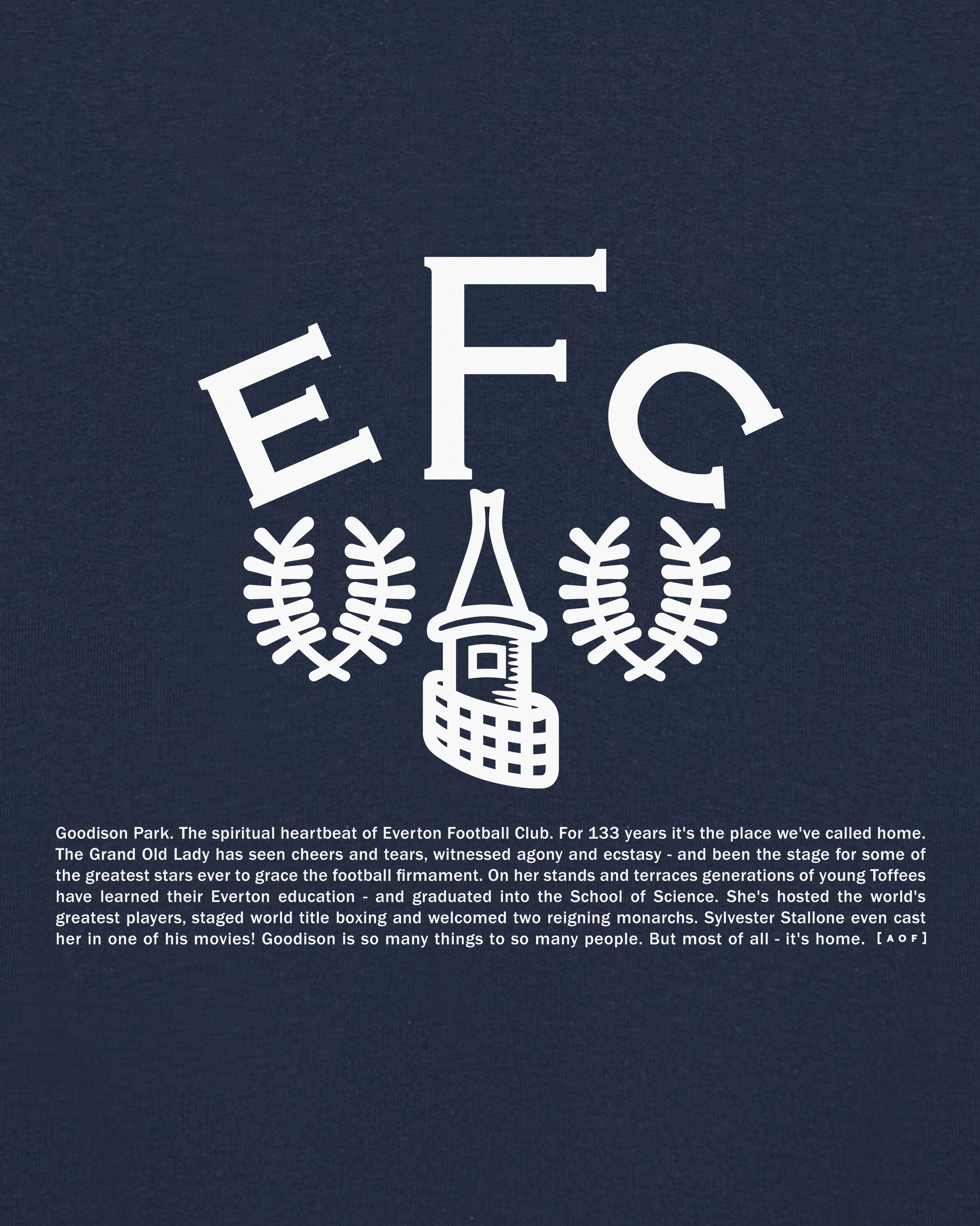AOF Everton 1892 Hoodie | Navy Sweat | Art of Football