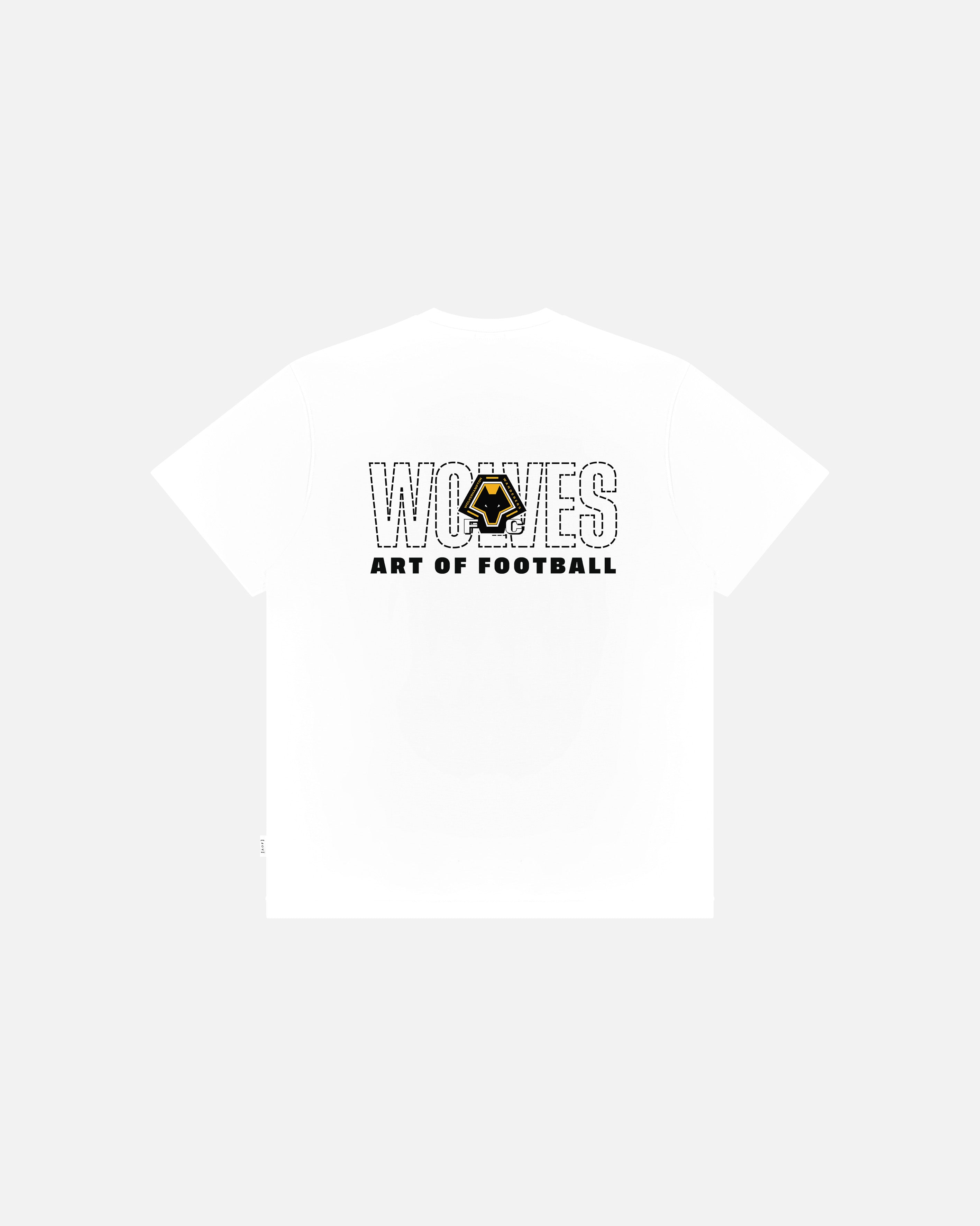 AOF Wolves 90s Tee | White Graphic T-shirt | Art of Football