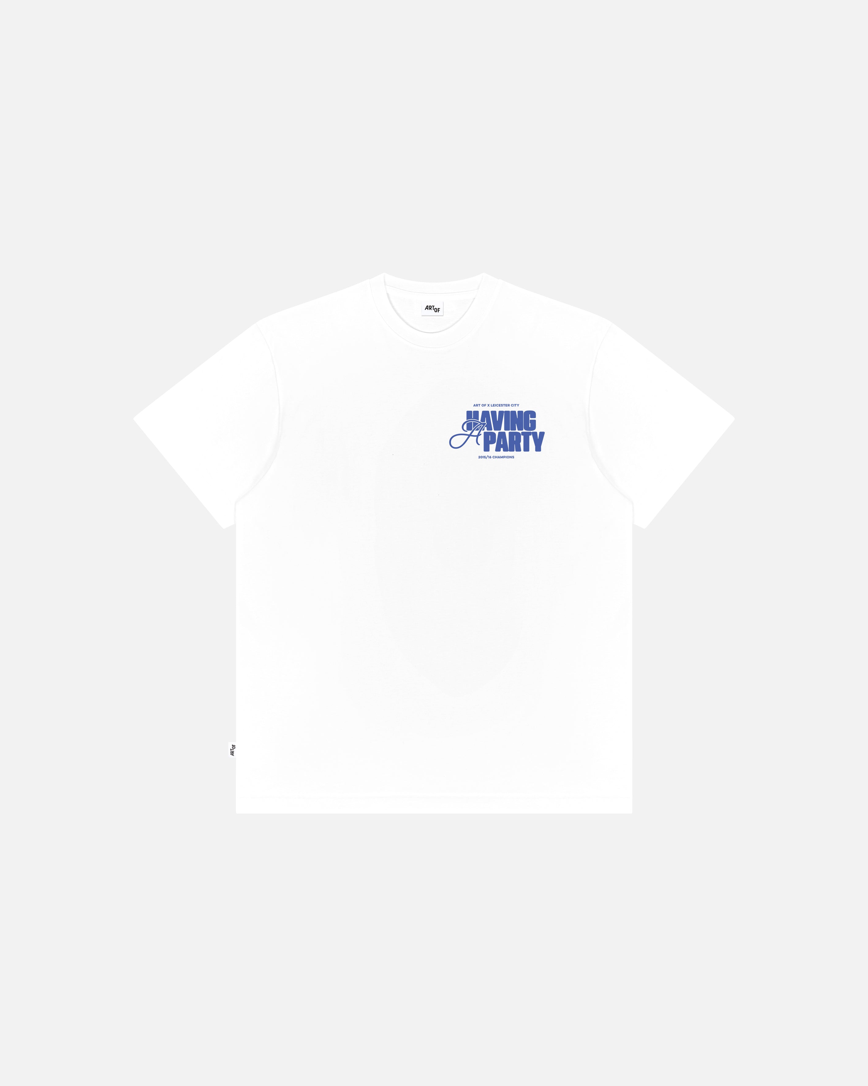 ART OF x Leicester Rave Line Up Tee | White Graphic Football T-shirt