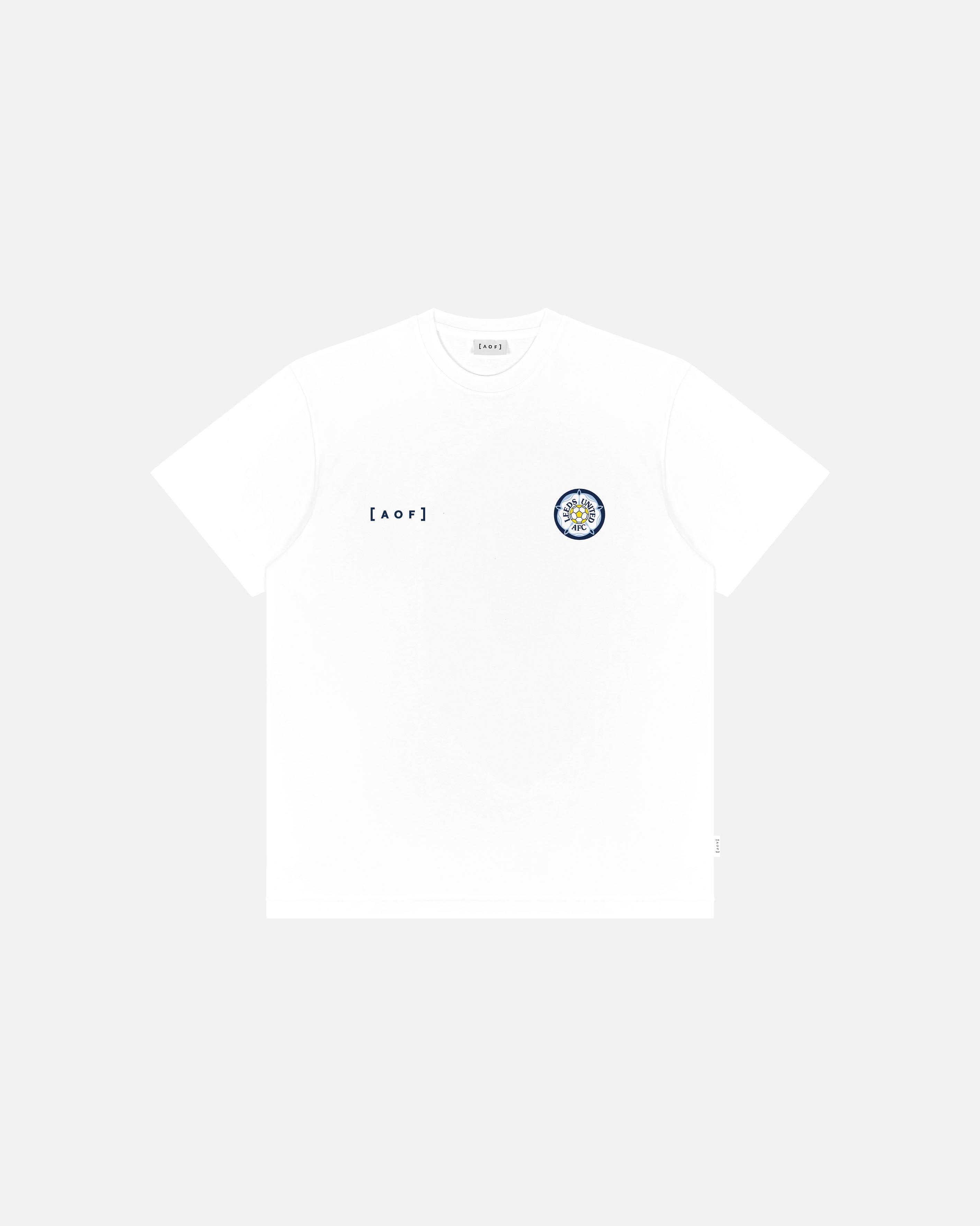 ART OF x Leeds 90s Crest Tee | LUFC White Graphic Football T-shirt