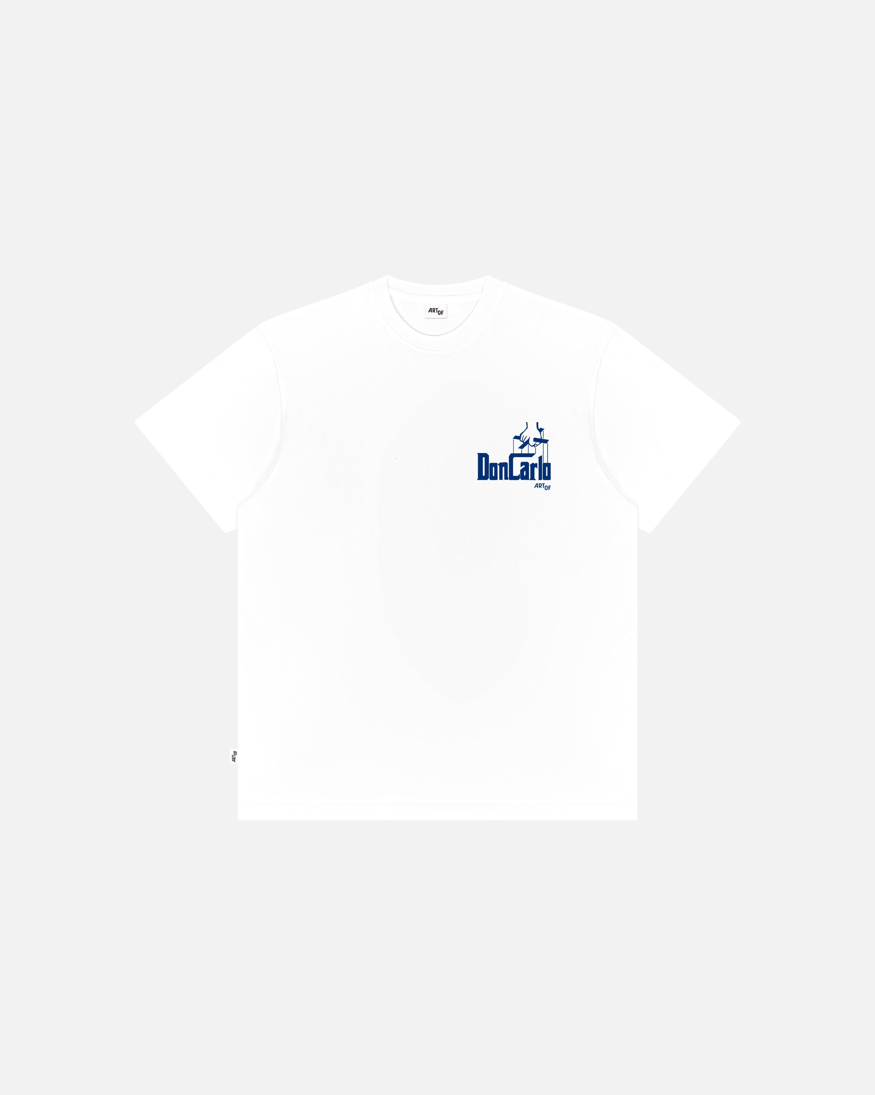 ART OF Don Carlo Tee | RMCF White Graphic Football T-shirt