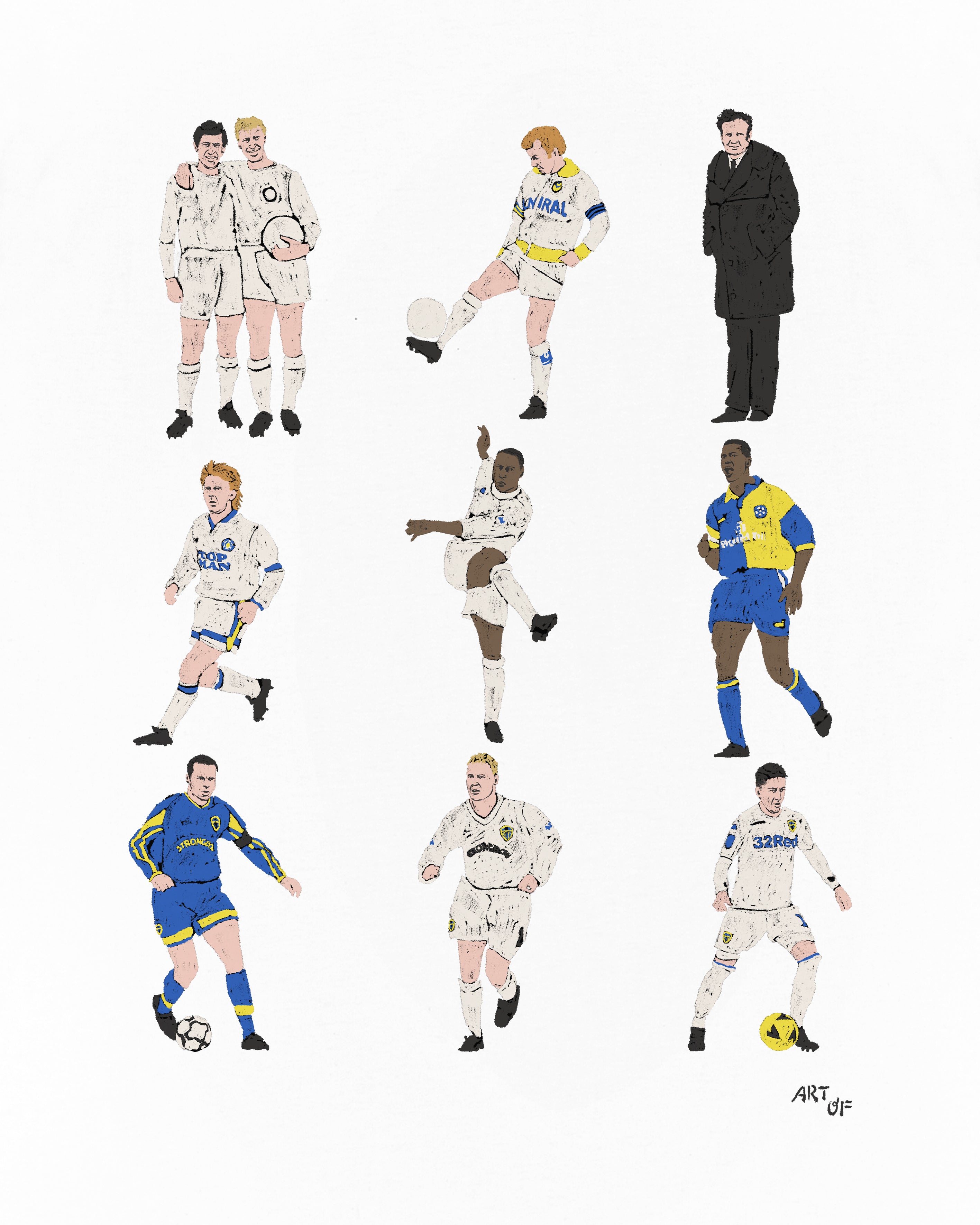 ART OF x Leeds Generations Tee | LUFC White Graphic Football T-shirt