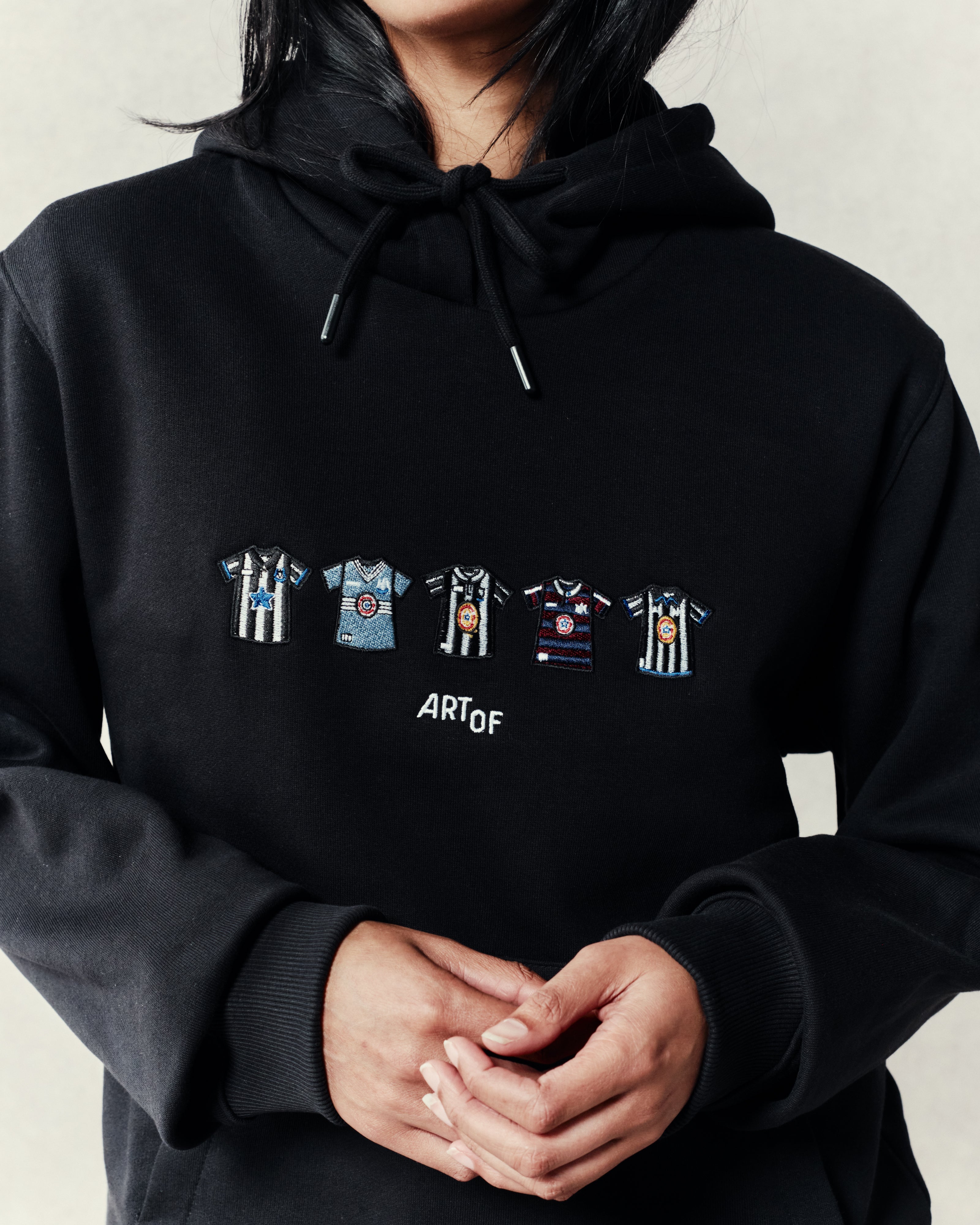 ART OF Toon Embroidered Classics | Black Hoodie | Shop Football