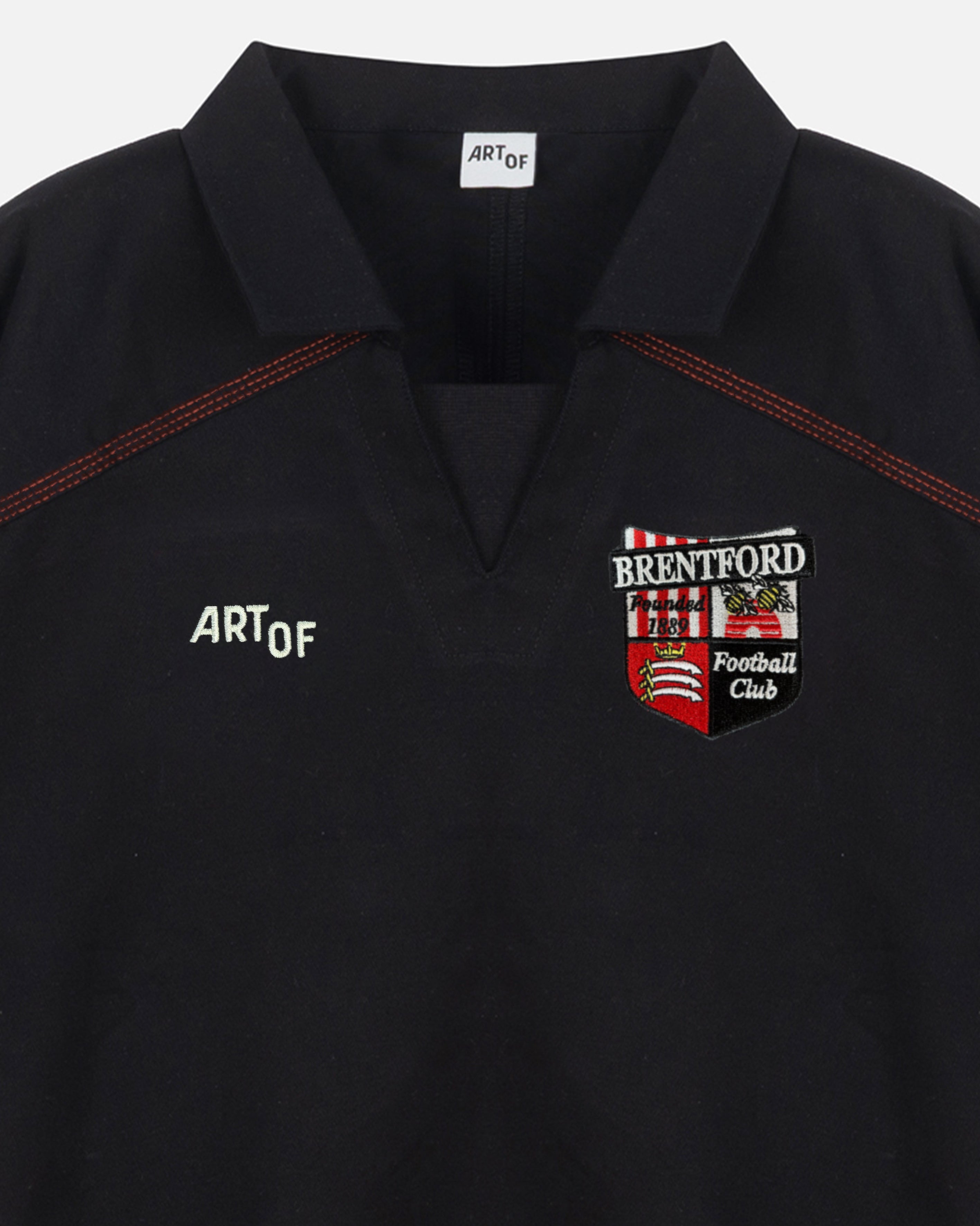 ART OF x Brentford Drill Top | Long Sleeved Embroidered Football Top