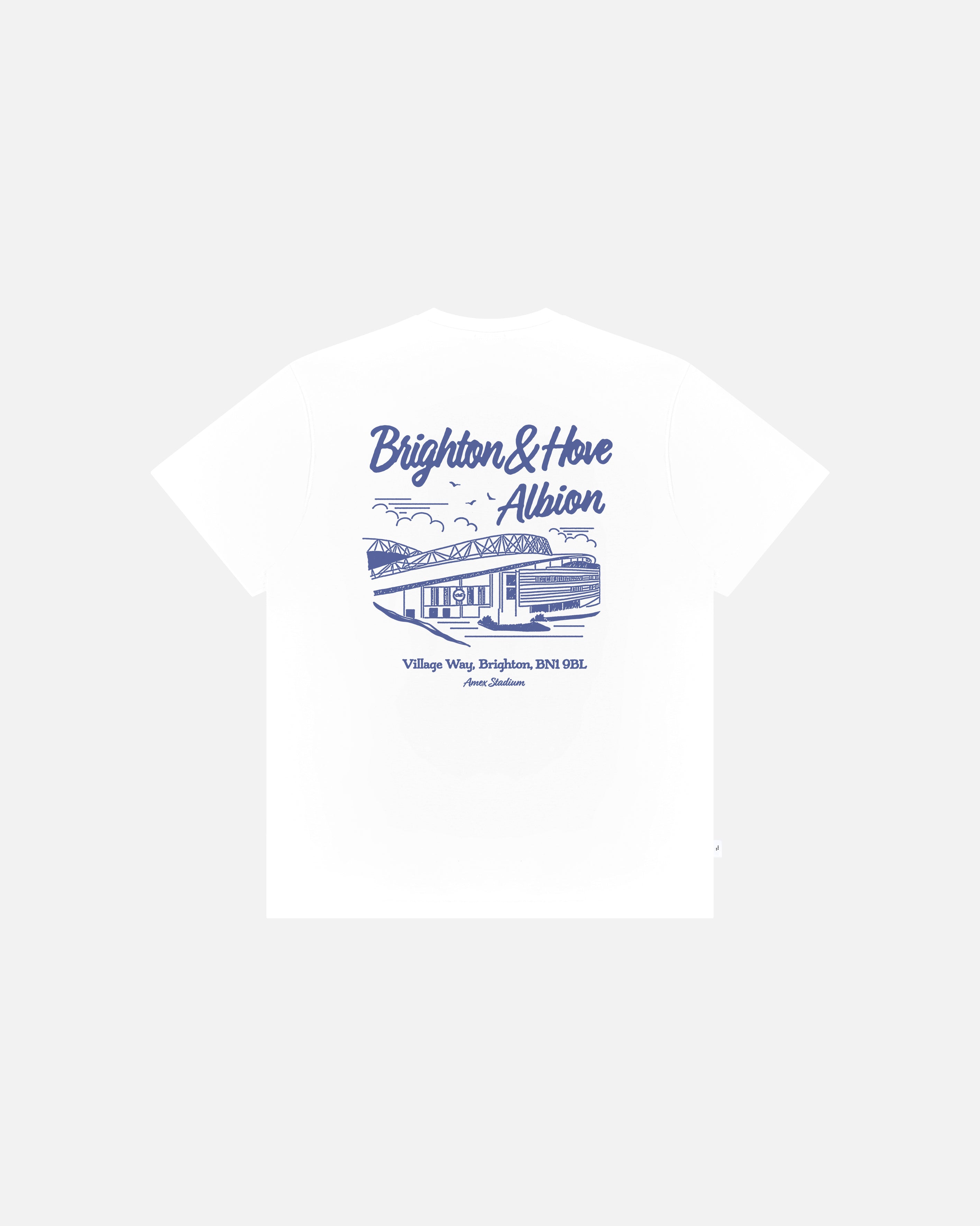 ART OF x Brighton Motel Tee | BHAFC White Graphic Football T-shirt