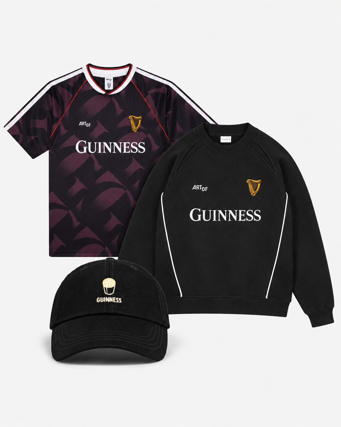 ART OF x Guinness Kit Two Bundle Deal | Football Shirt, Sweat & Cap
