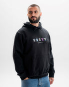 AOF Toon Embroidered Classics | Black Hoodie | Art of Football