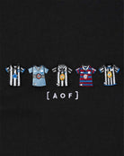 AOF Toon Embroidered Classics | Black Hoodie | Art of Football