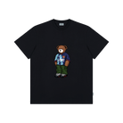 Black Printed Premium T-Shirt Front