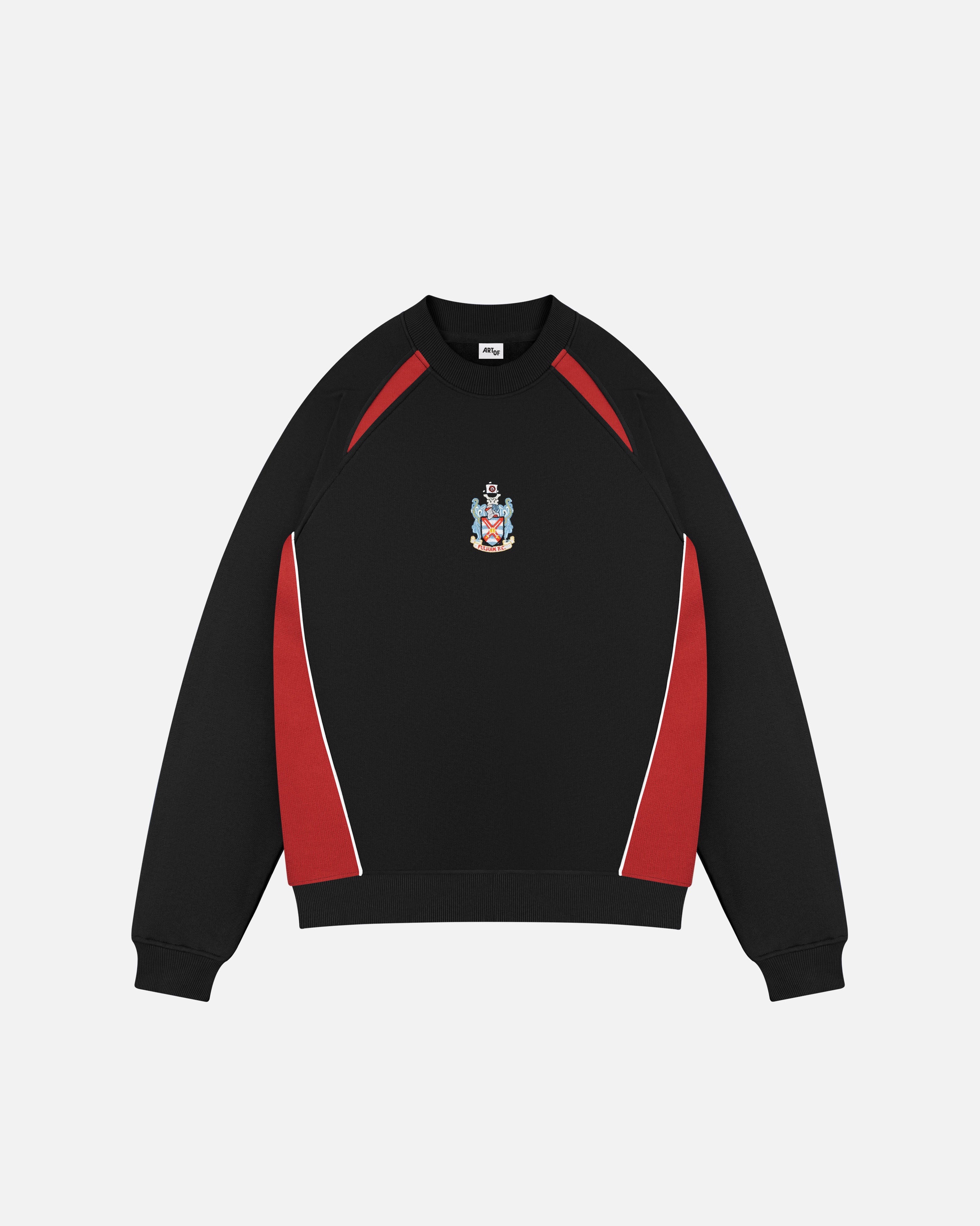 ART OF Football x Fulham Black Panelled Sweat | AOF x FFC