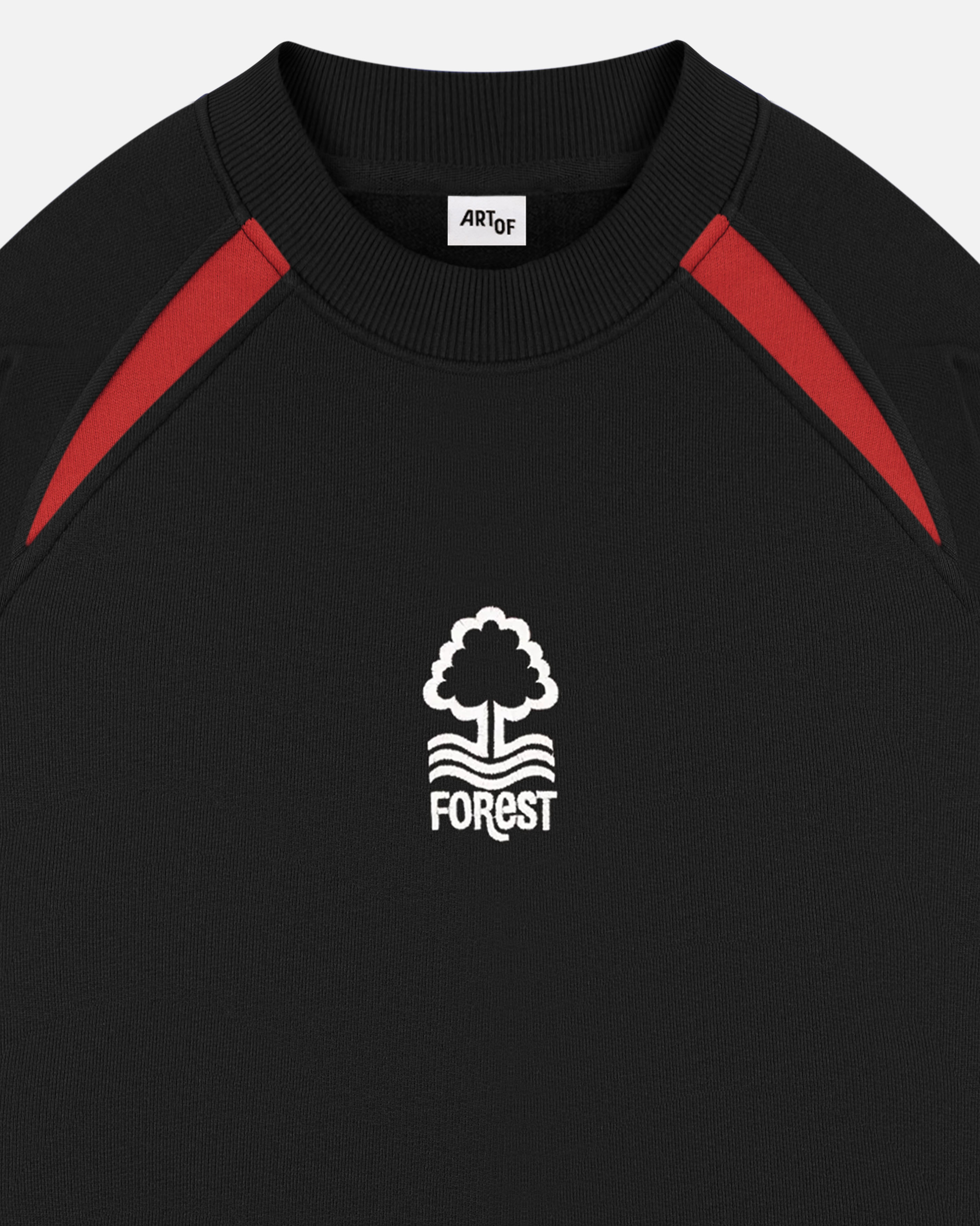 ART OF Football x Nottingham Forest Black Panelled Sweat | AOF x NFFC