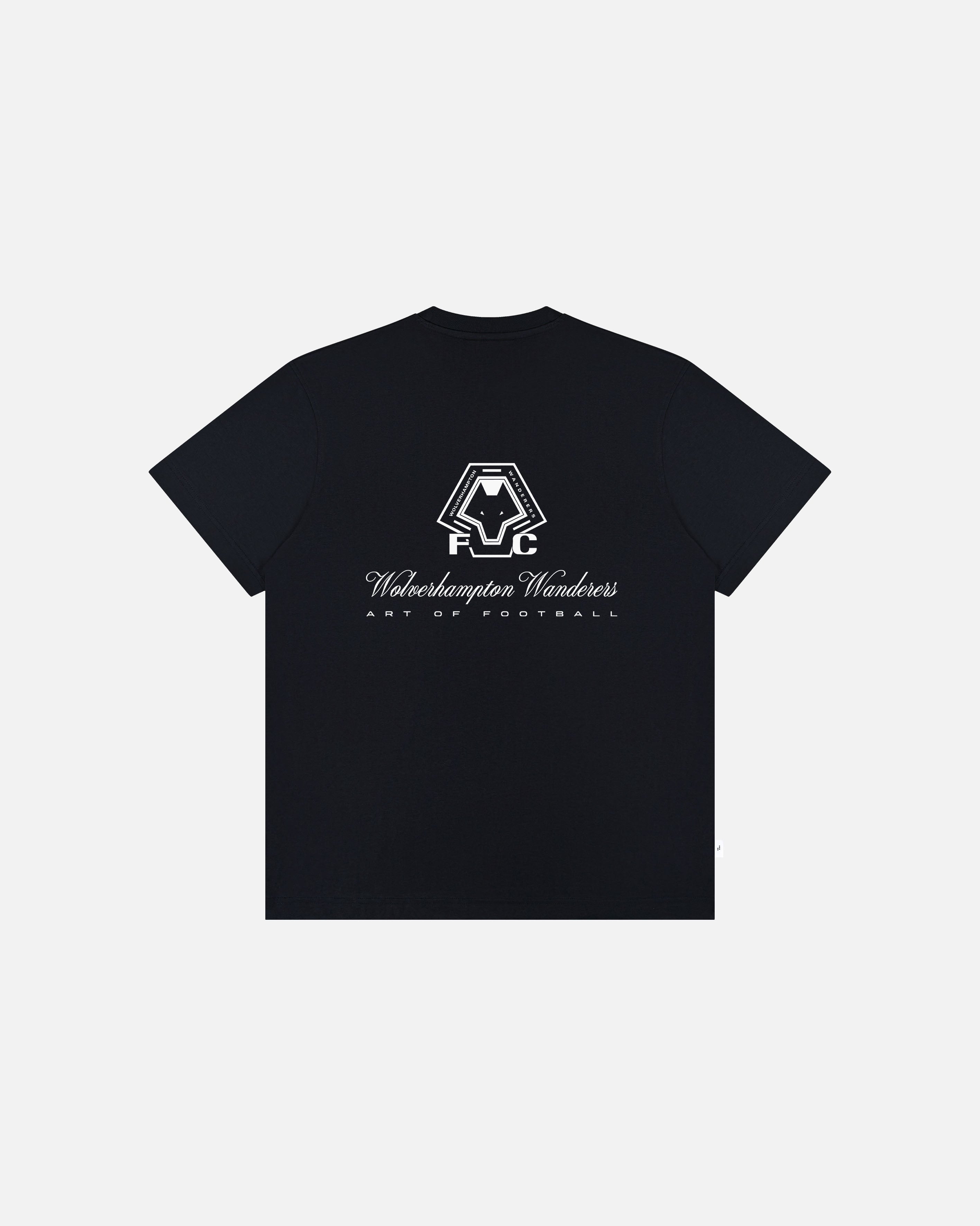 ART OF x Wolves Heritage Tee | Black Graphic Football T-shirt