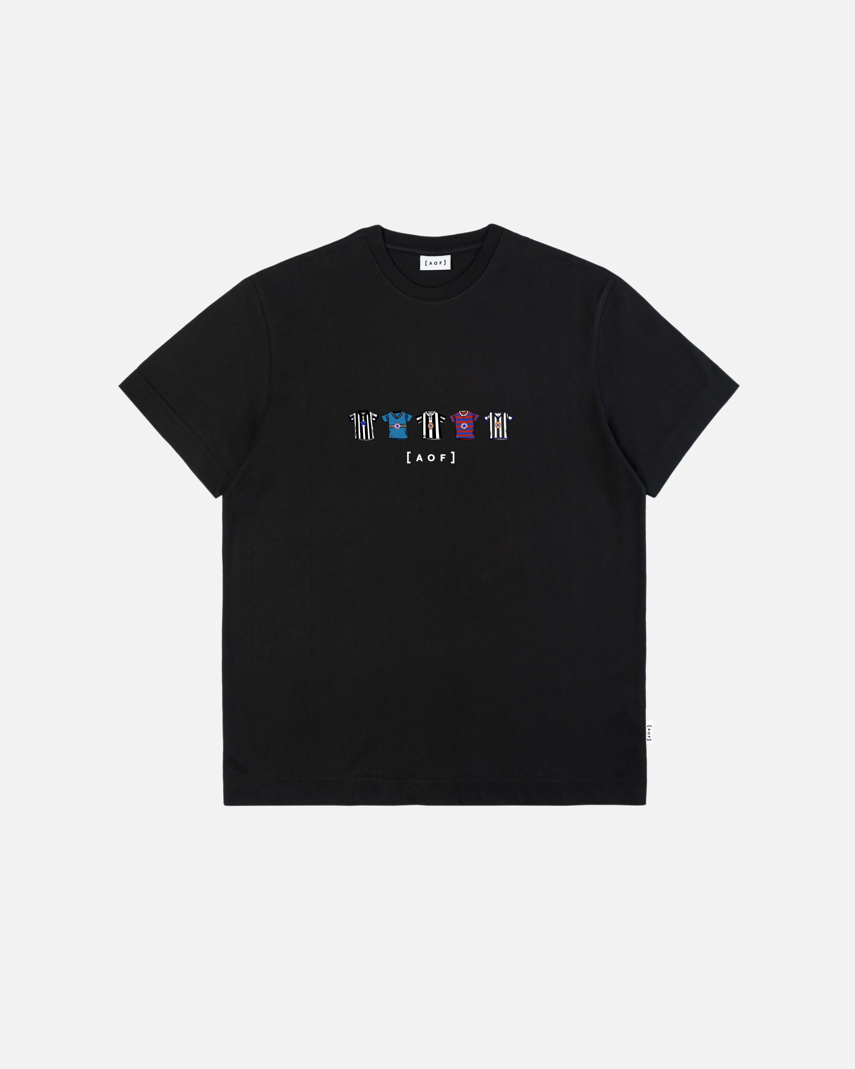 AOF Toon Printed Classics Tee | Black T-shirt | Art of Football