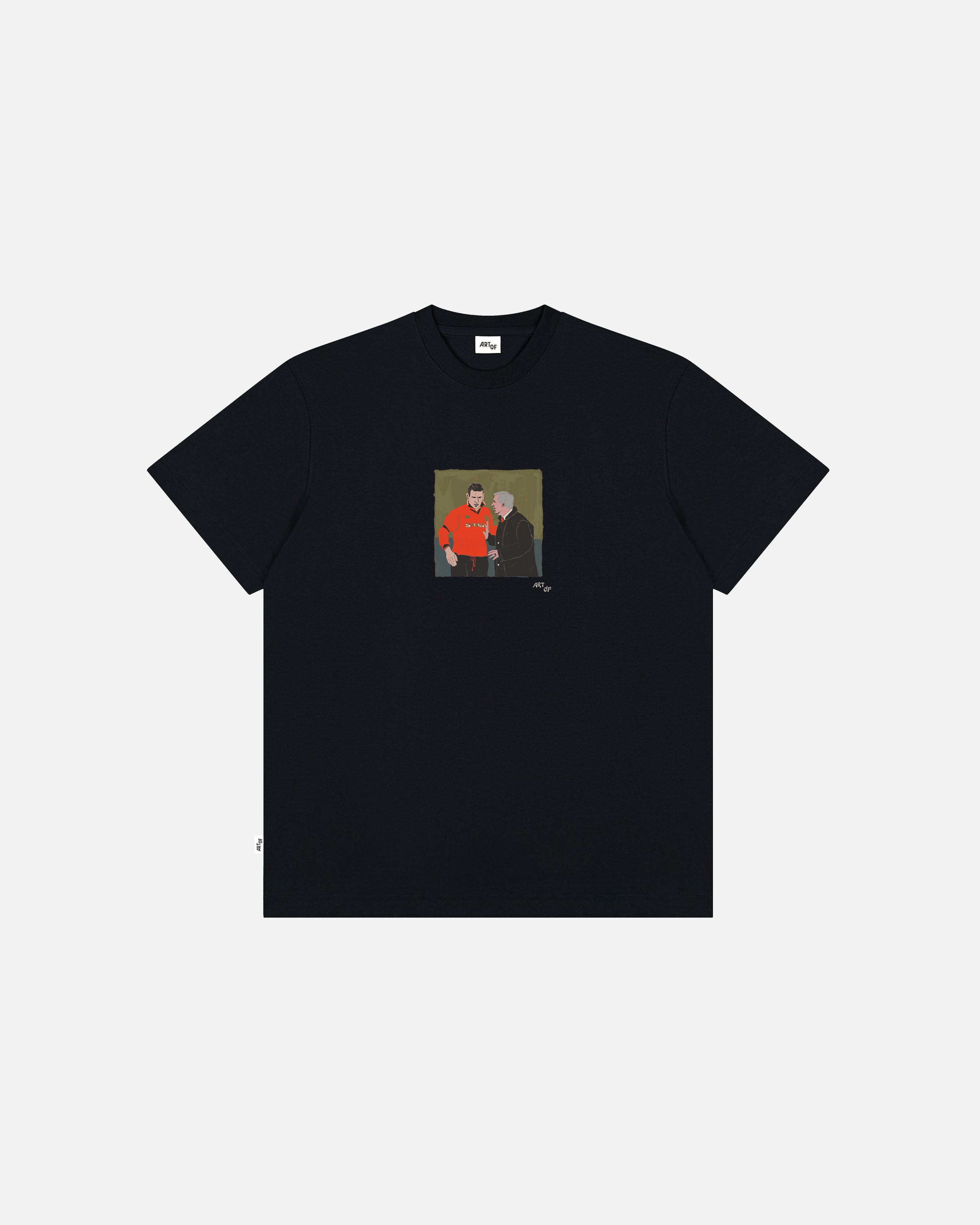 ART OF United Mates Tee | MUFC Black Graphic Football T-shirt