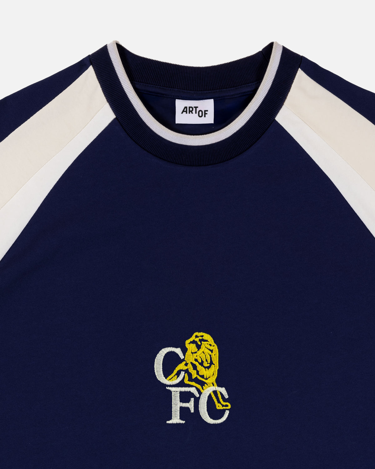 ART OF Chelsea Oversized Panelled Tee | Embroidered Football T-shirt