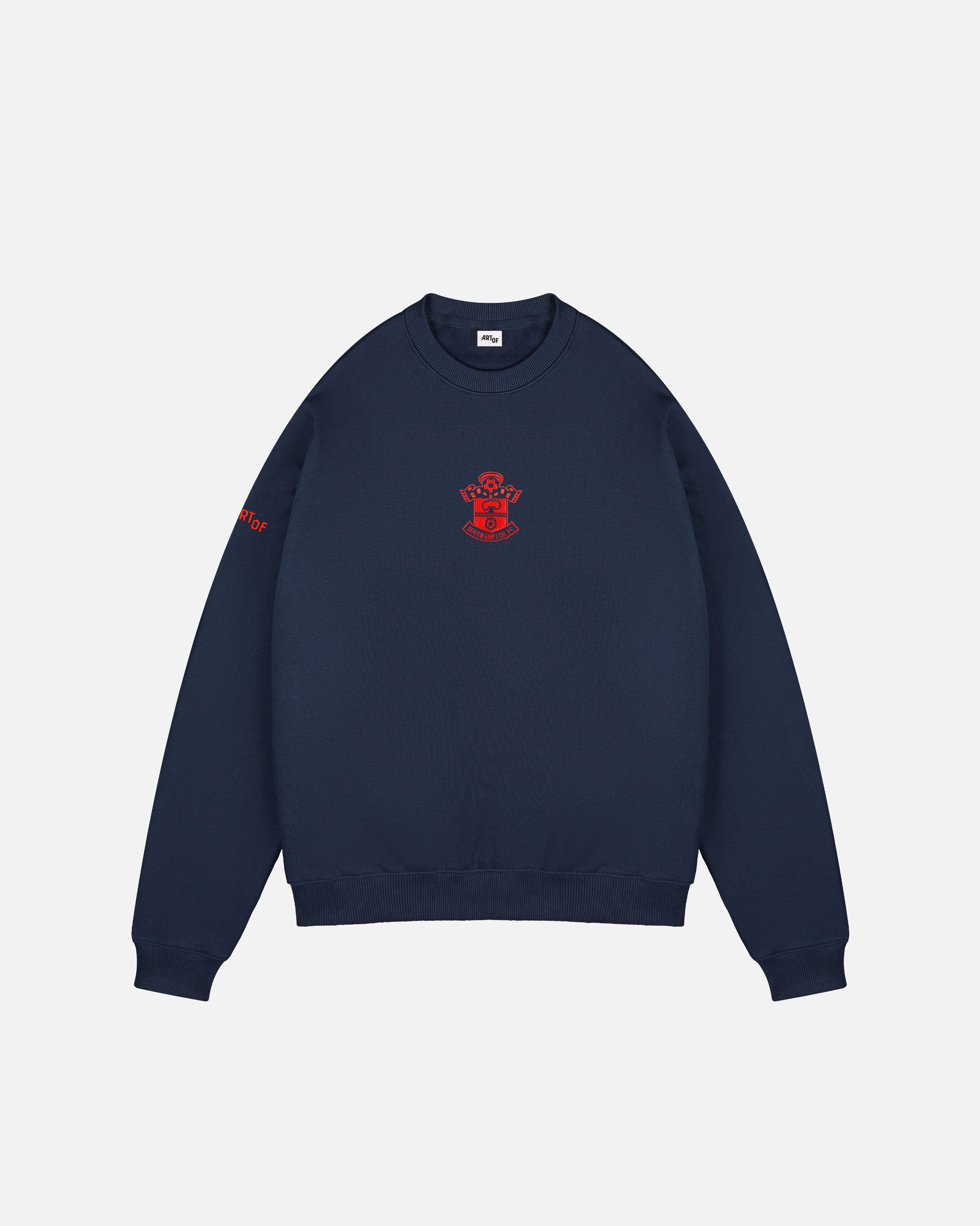 ART OF x Southampton Single Colour Crest Sweat | Navy Football Jumper