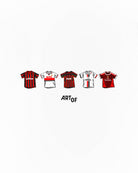 ART OF AC Milan Printed Classics Tee | White Graphic Football T-shirt