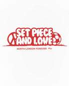 ART OF AFC Set Piece and Love Tee | White Graphic Football T-shirt
